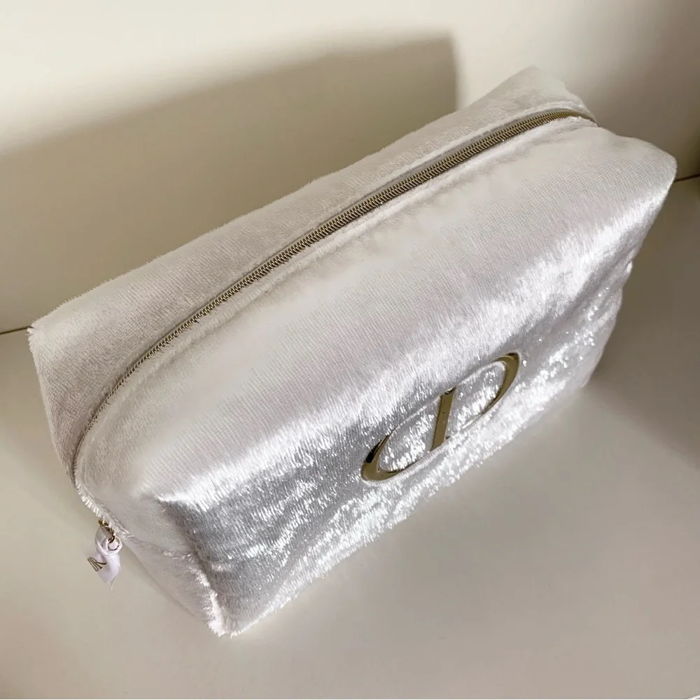 Dior furry zippy pouch